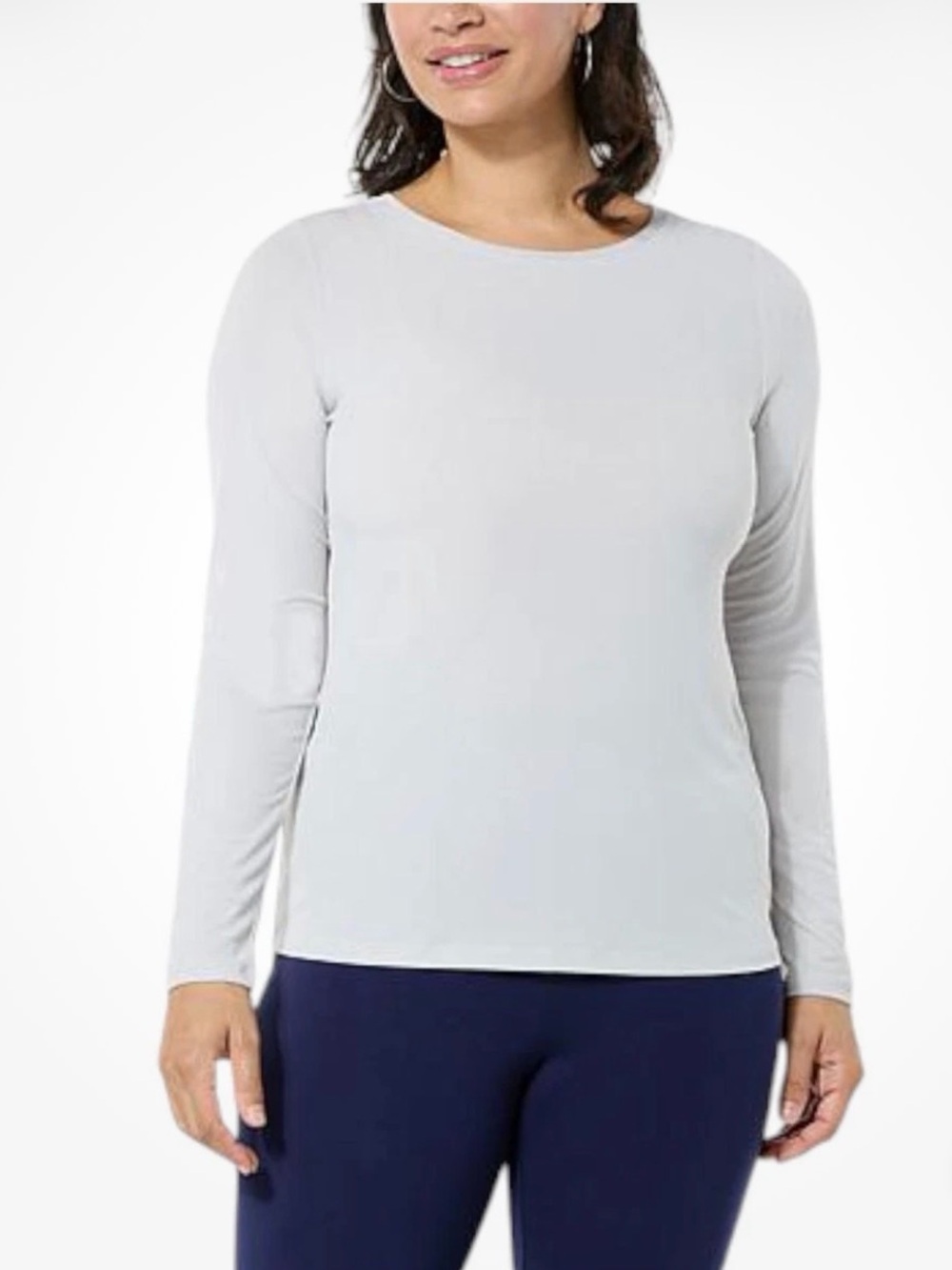 Colleen Lopez Women's Long Sleeve Shimmer Jersey Top - XXS